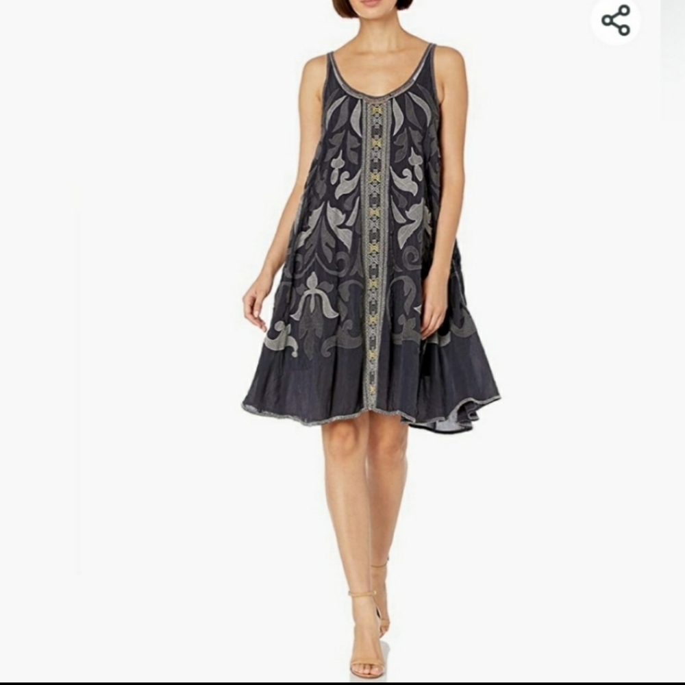 Johnny Was Musa Tank Dress Med, L (slip)